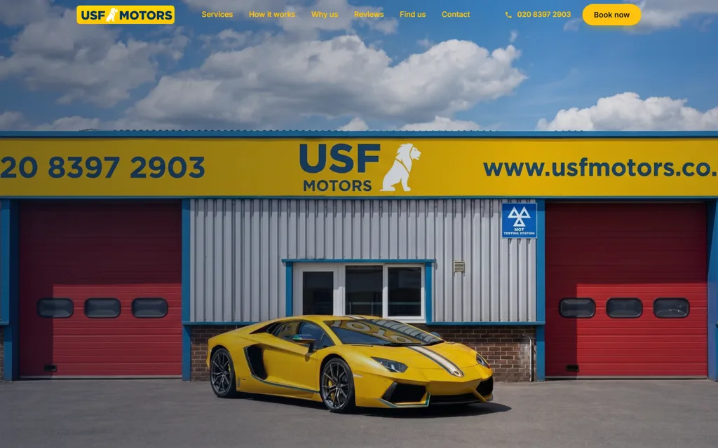 USF Motors website